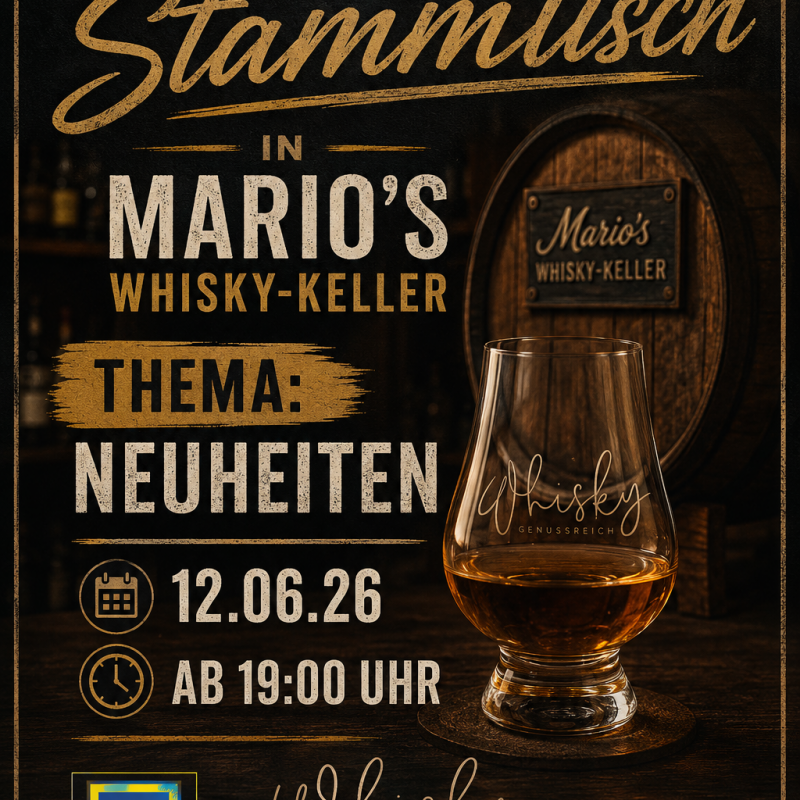 WHISKY-STAMMTISCH bei Mario 12.06.2026